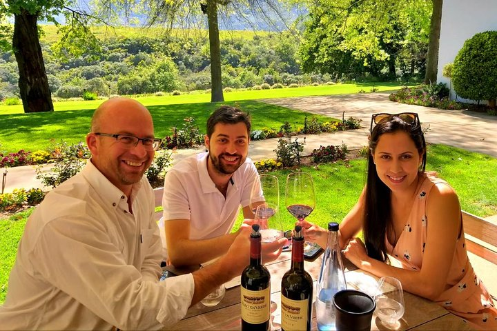 Relaxing with some red wine